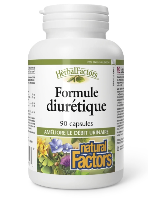 Formule diurétique - Natural Factors - 90 capsules